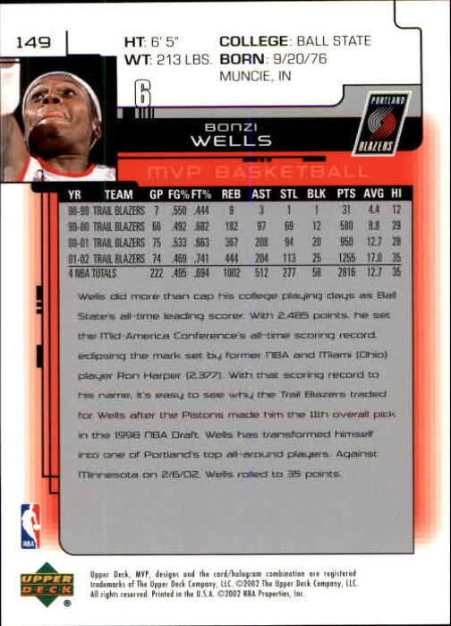 A8481- 2002-03 Upper Deck MVP Basketball #s 1-220 -You Pick- 15+ FREE US SHIP - Picture 297 of 439