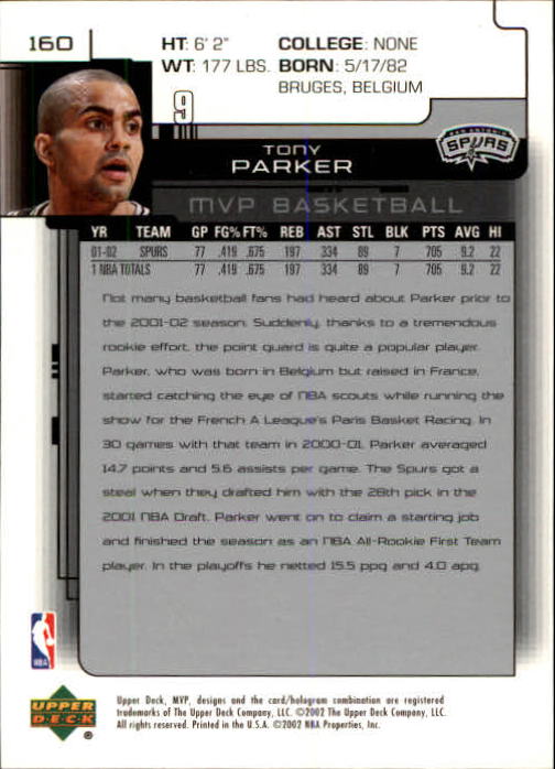 Tony Parker cards (2002-2018) Spurs Hornets - You Choose - Picture 35 of 227