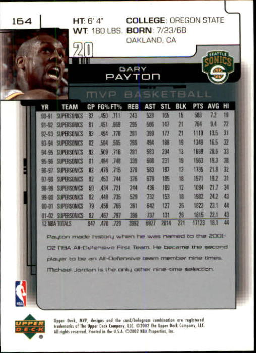 A8481- 2002-03 Upper Deck MVP Basketball #s 1-220 -You Pick- 15+ FREE US SHIP - Picture 327 of 439