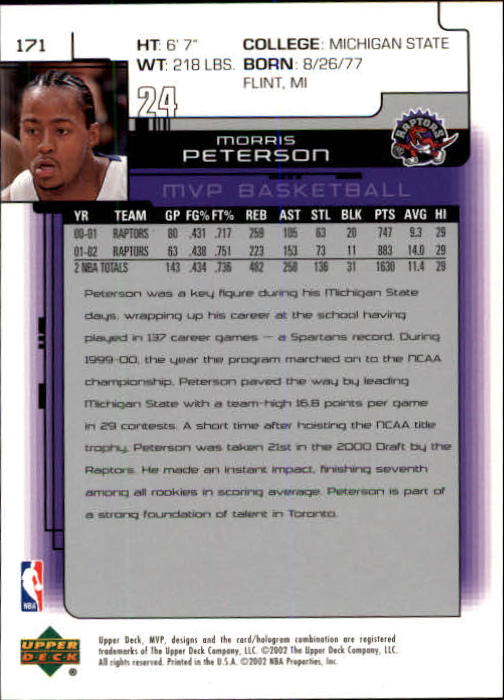 A8481- 2002-03 Upper Deck MVP Basketball #s 1-220 -You Pick- 15+ FREE US SHIP - Picture 341 of 439