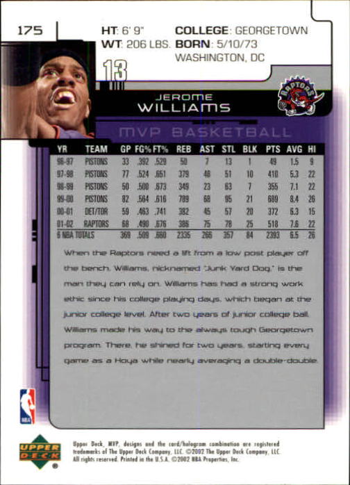 A8481- 2002-03 Upper Deck MVP Basketball #s 1-220 -You Pick- 15+ FREE US SHIP - Picture 349 of 439