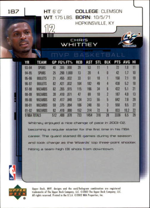 A8481- 2002-03 Upper Deck MVP Basketball #s 1-220 -You Pick- 15+ FREE US SHIP - Picture 373 of 439