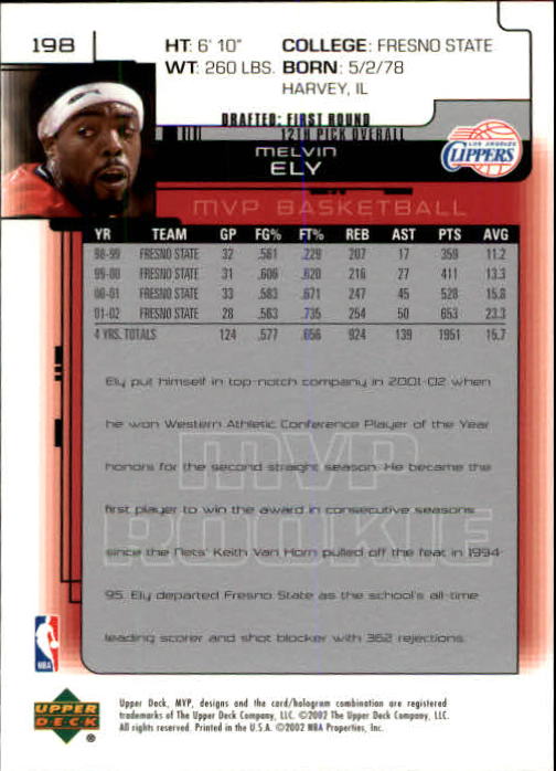 A8481- 2002-03 Upper Deck MVP Basketball #s 1-220 -You Pick- 15+ FREE US SHIP - Picture 395 of 439