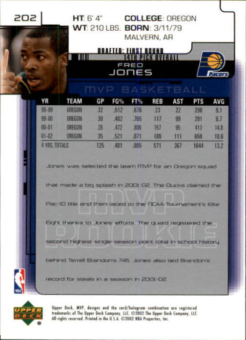 A8481- 2002-03 Upper Deck MVP Basketball #s 1-220 -You Pick- 15+ FREE US SHIP - Picture 403 of 439