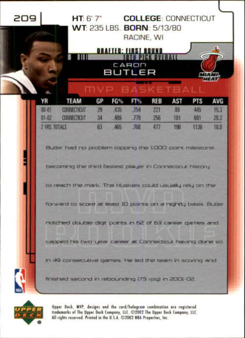 A8481- 2002-03 Upper Deck MVP Basketball #s 1-220 -You Pick- 15+ FREE US SHIP - Picture 417 of 439
