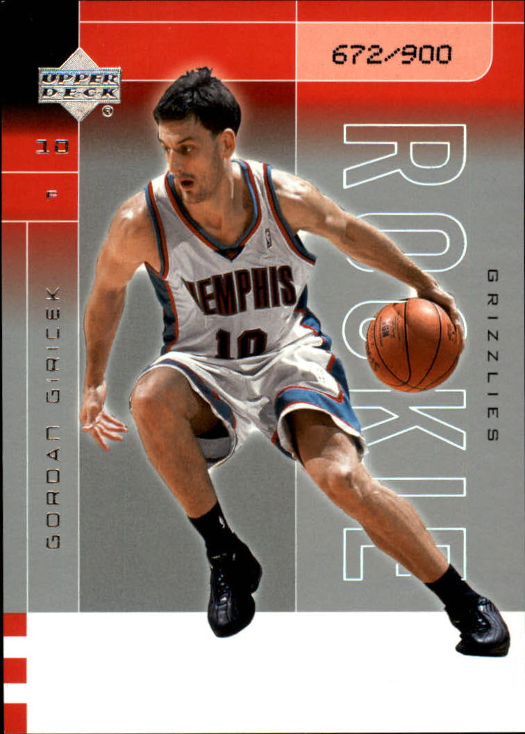 2002-03 Upper Deck Finite #211 Gordan Giricek RC