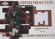 2002-03 Upper Deck Championship Drive Superstar Material Jersey #AWM Antoine Walker