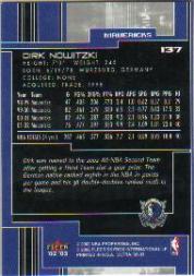 2002-03 Ultra #137 Dirk Nowitzki back image