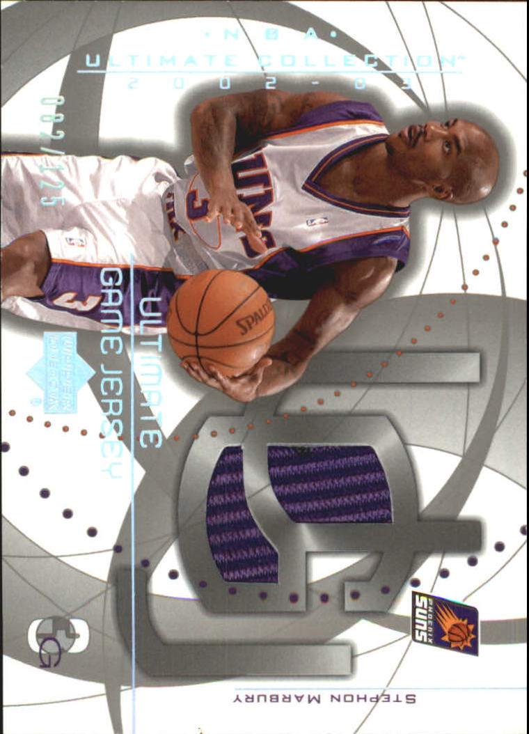 2002-03 Ultimate Collection Jerseys Silver #SM Stephon Marbury