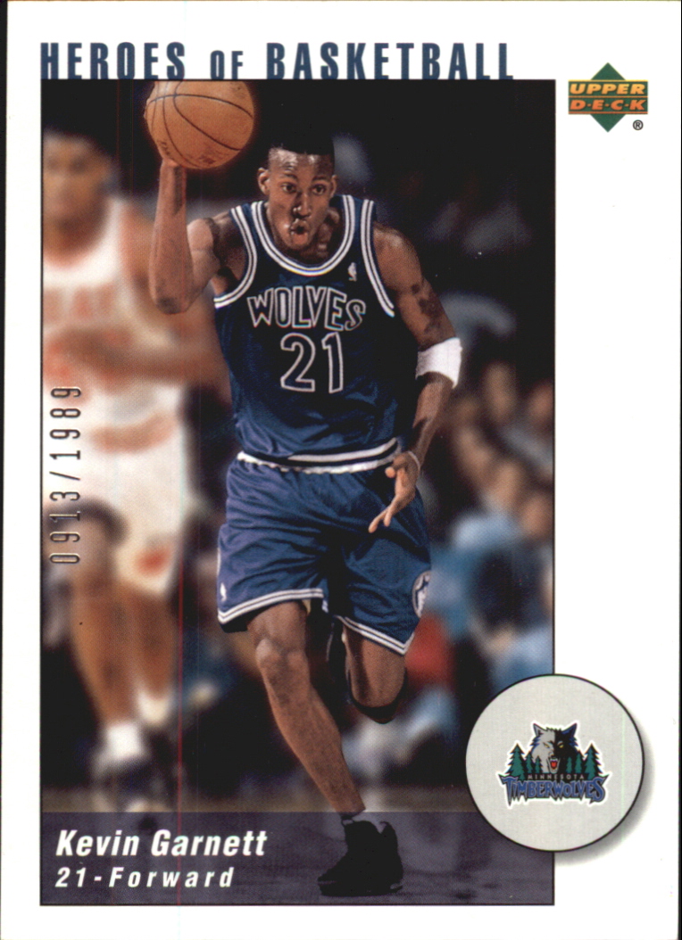 2002-03 UD Authentics Kevin Garnett Heroes of Basketball #KG1 Kevin Garnett