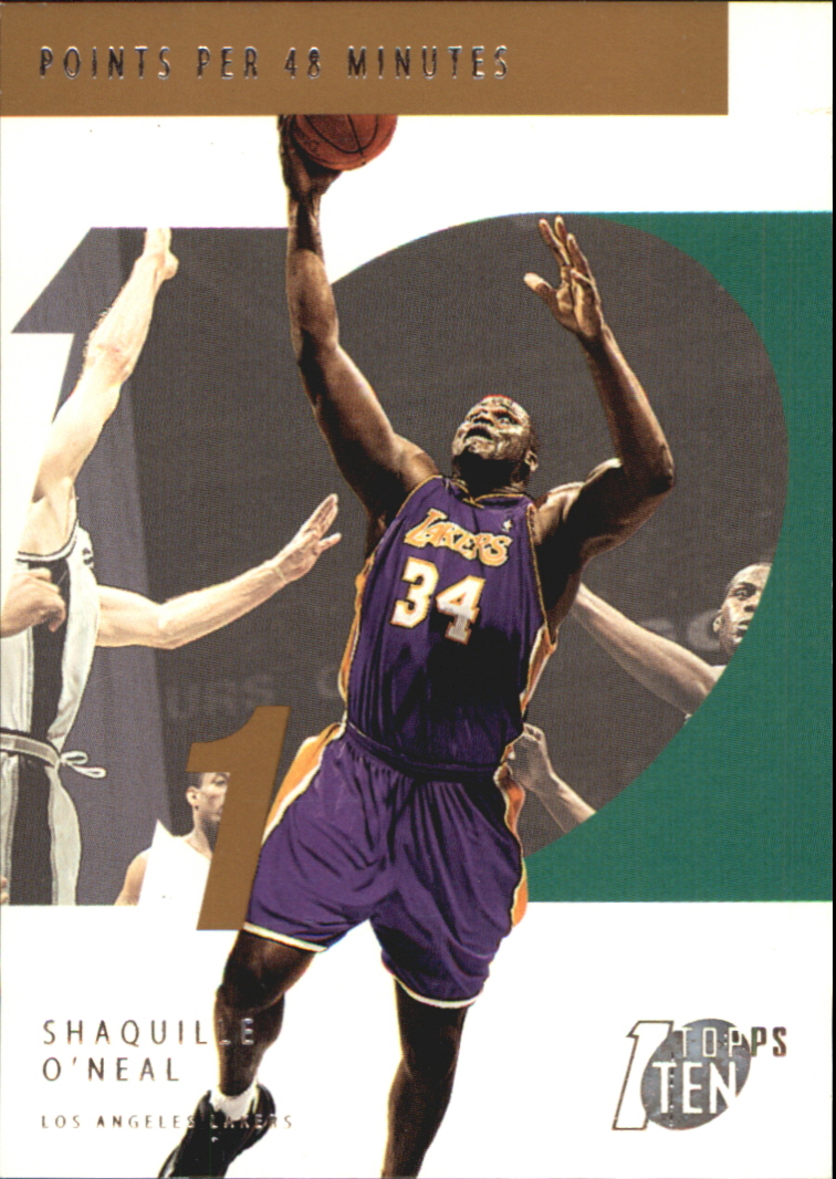 2002-03 Topps Ten Parallel #11 Shaquille O'Neal