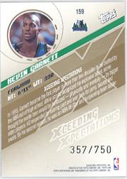 2002-03 Topps Xpectations #159 Kevin Garnett XX back image