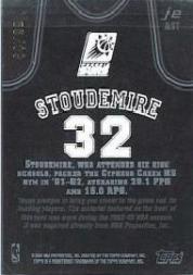 2002-03 Topps Jersey Edition Black #JEAST Amare Stoudemire H back image