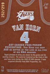 2002-03 Topps Jersey Edition Copper #JEKV Keith Van Horn R back image