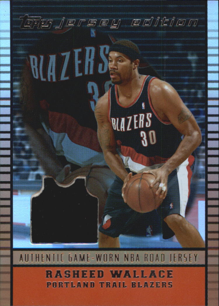 2002-03 Topps Jersey Edition Copper #JERAW Rasheed Wallace R