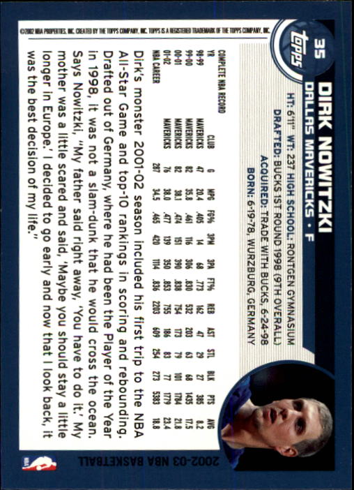 Dirk Nowitzki cards (1999-2021) Mavericks - You Choose - Bild 84 von 266