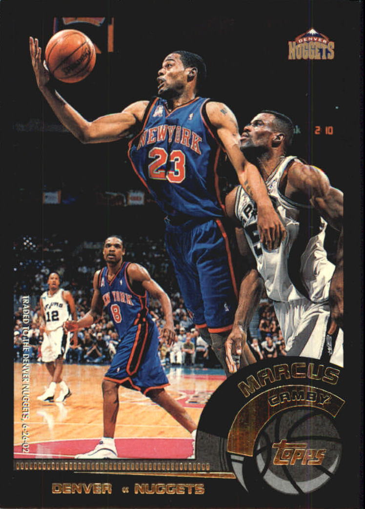 2002-03 Topps Black #72 Marcus Camby