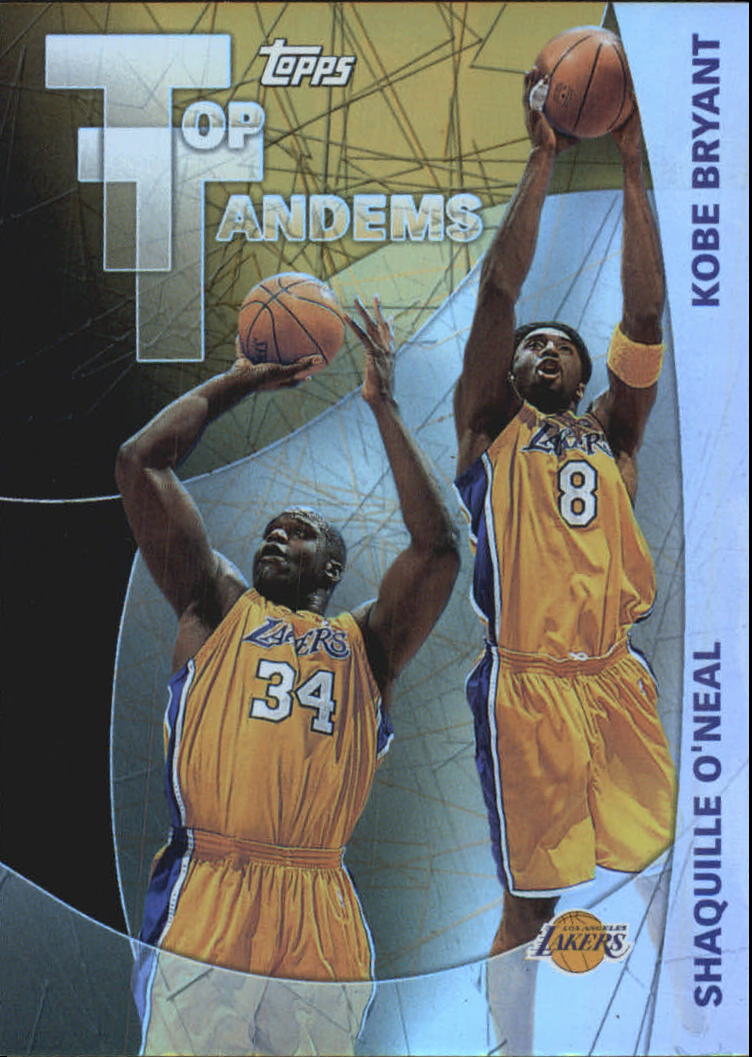 2002-03 Topps Top Tandems #TT2 Shaquille O'Neal/Kobe Bryant