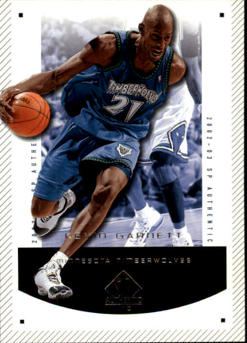 2002-03 SP Authentic #48 Kevin Garnett