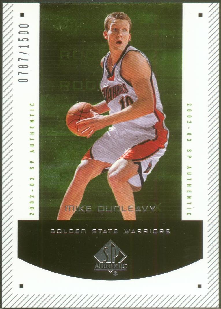 2002-03 SP Authentic #176 Mike Dunleavy RC