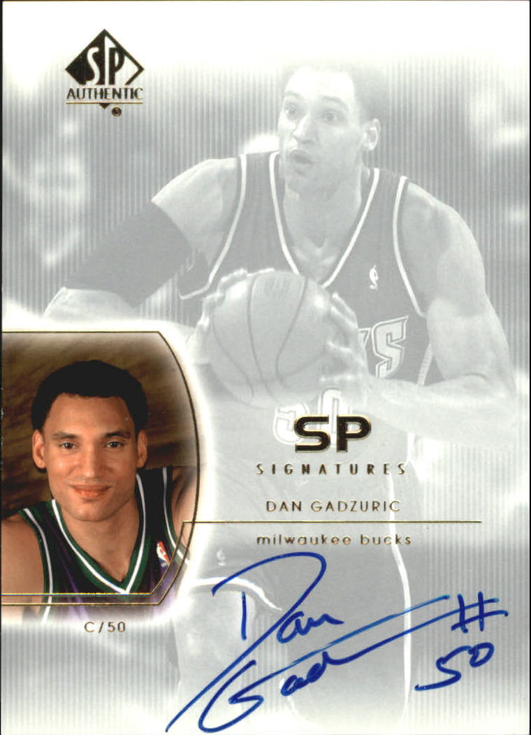 2002-03 SP Authentic SP Signatures #DG Dan Gadzuric