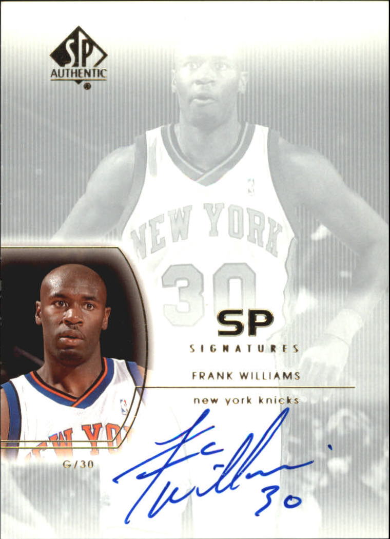 2002-03 SP Authentic SP Signatures #FW Frank Williams