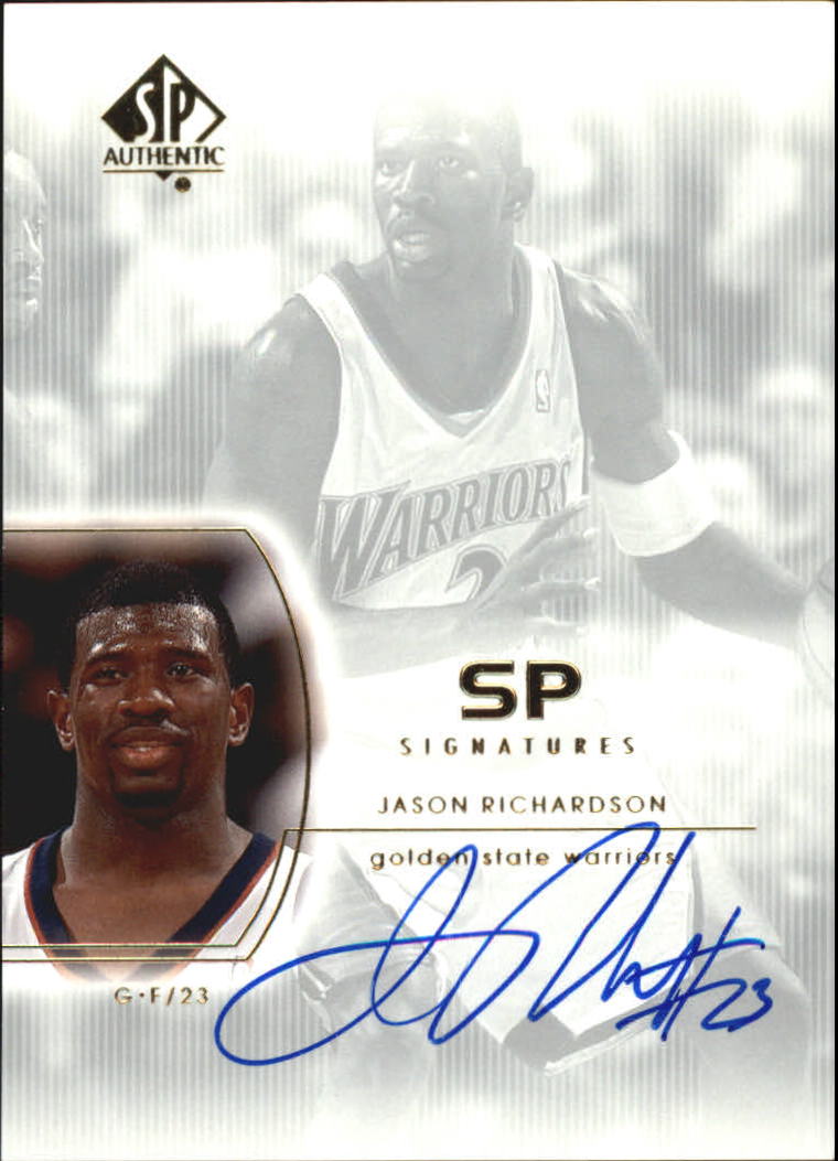 2002-03 SP Authentic SP Signatures #JR Jason Richardson