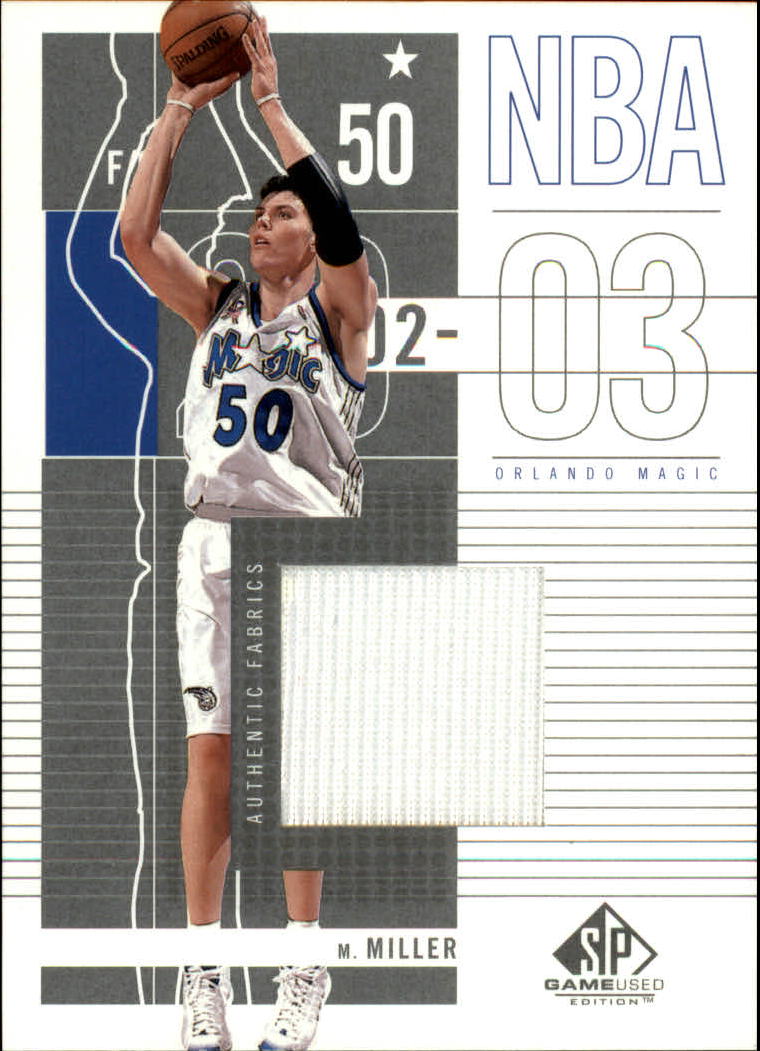 2002-03 SP Game Used #69 Mike Miller JSY