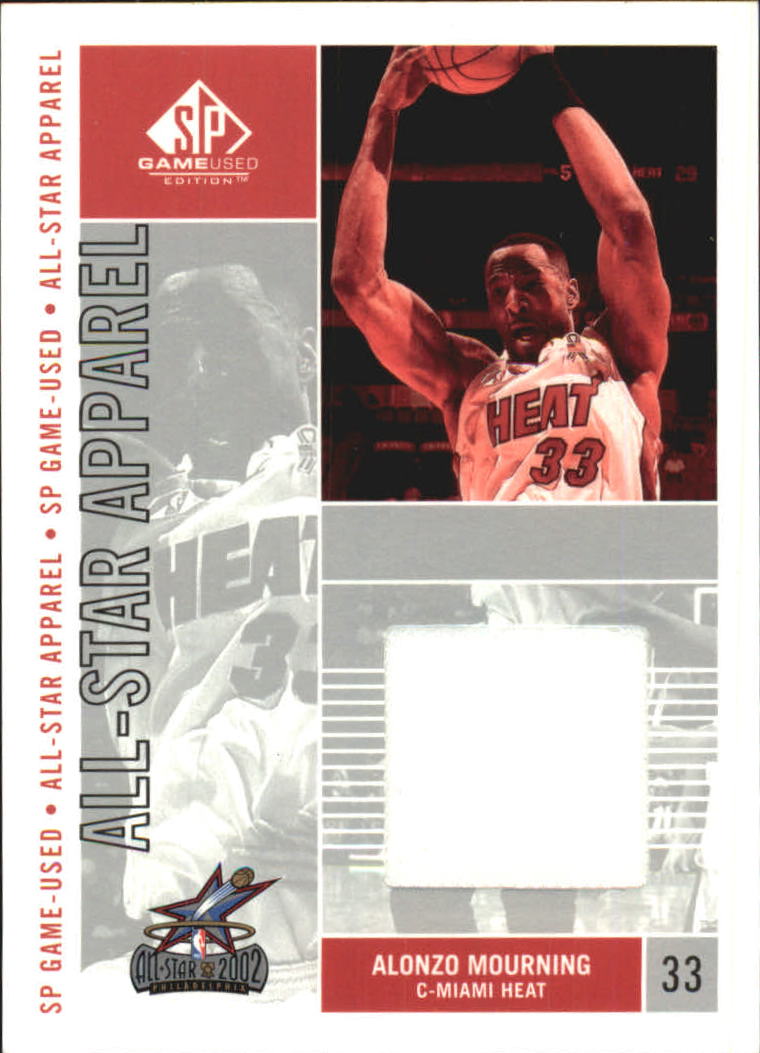 2002-03 SP Game Used All-Star Apparel #AMAS Alonzo Mourning
