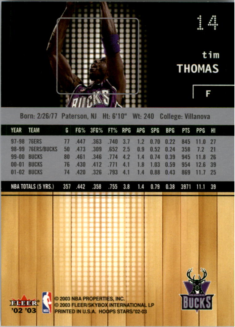 2002-03 NBA Hoops Stars - #142 David Robinson