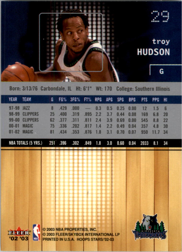 2002-03 NBA Hoops Stars - #142 David Robinson