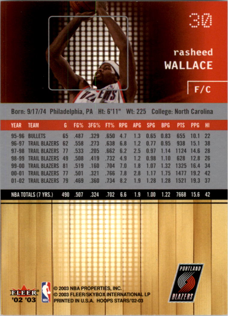 2002-03 NBA Hoops Stars - #142 David Robinson