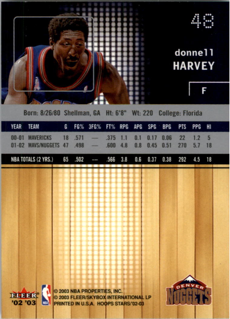 2002-03 NBA Hoops Stars - #142 David Robinson