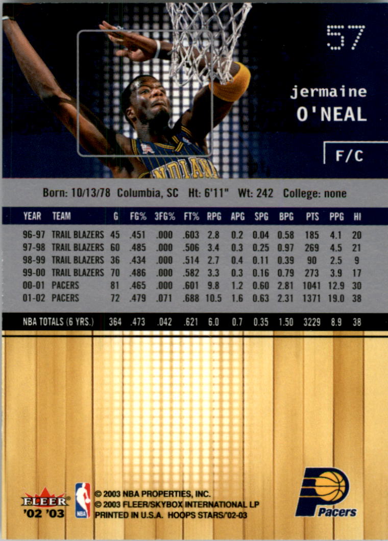 2002-03 NBA Hoops Stars - #142 David Robinson