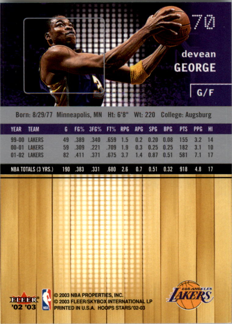 2002-03 NBA Hoops Stars - #142 David Robinson