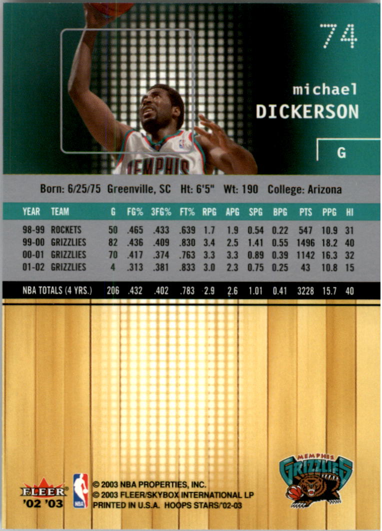 2002-03 NBA Hoops Stars - #142 David Robinson