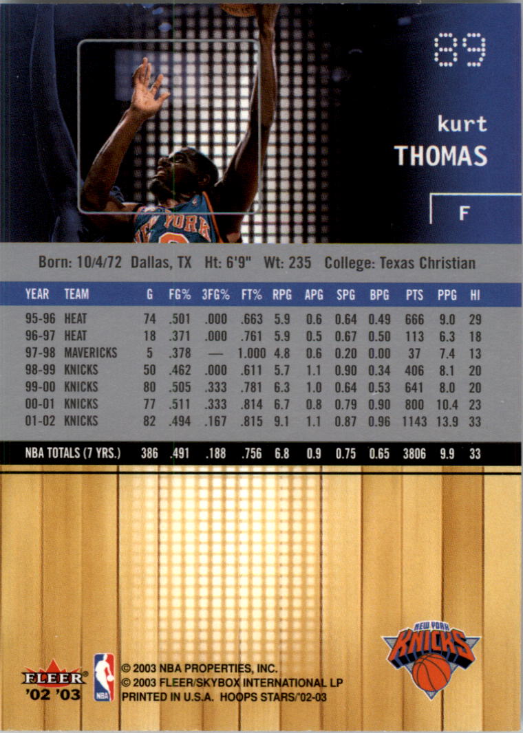 2002-03 NBA Hoops Stars - #142 David Robinson