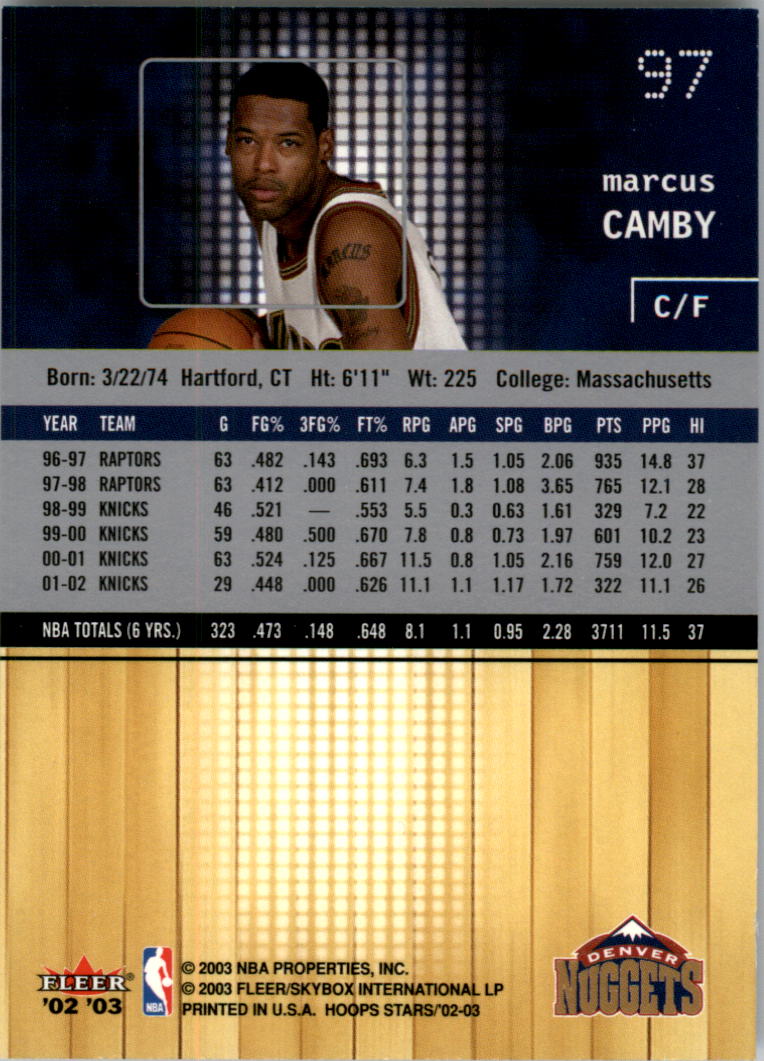 2002-03 NBA Hoops Stars - #142 David Robinson