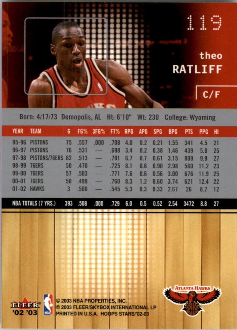 2002-03 NBA Hoops Stars - #142 David Robinson