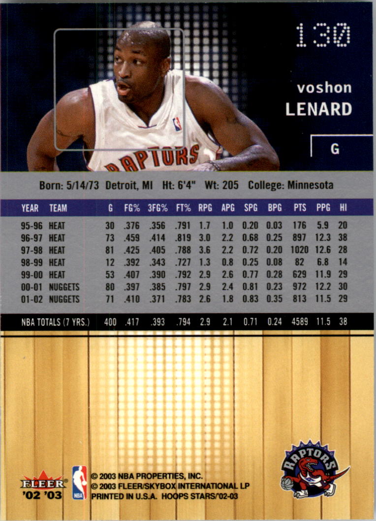 2002-03 NBA Hoops Stars - #142 David Robinson