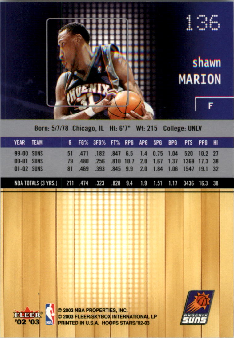 2002-03 NBA Hoops Stars - #142 David Robinson