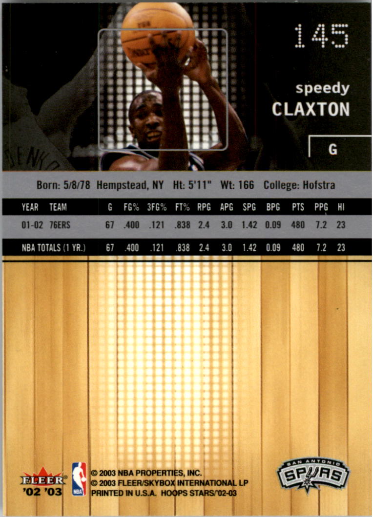 2002-03 NBA Hoops Stars - #142 David Robinson