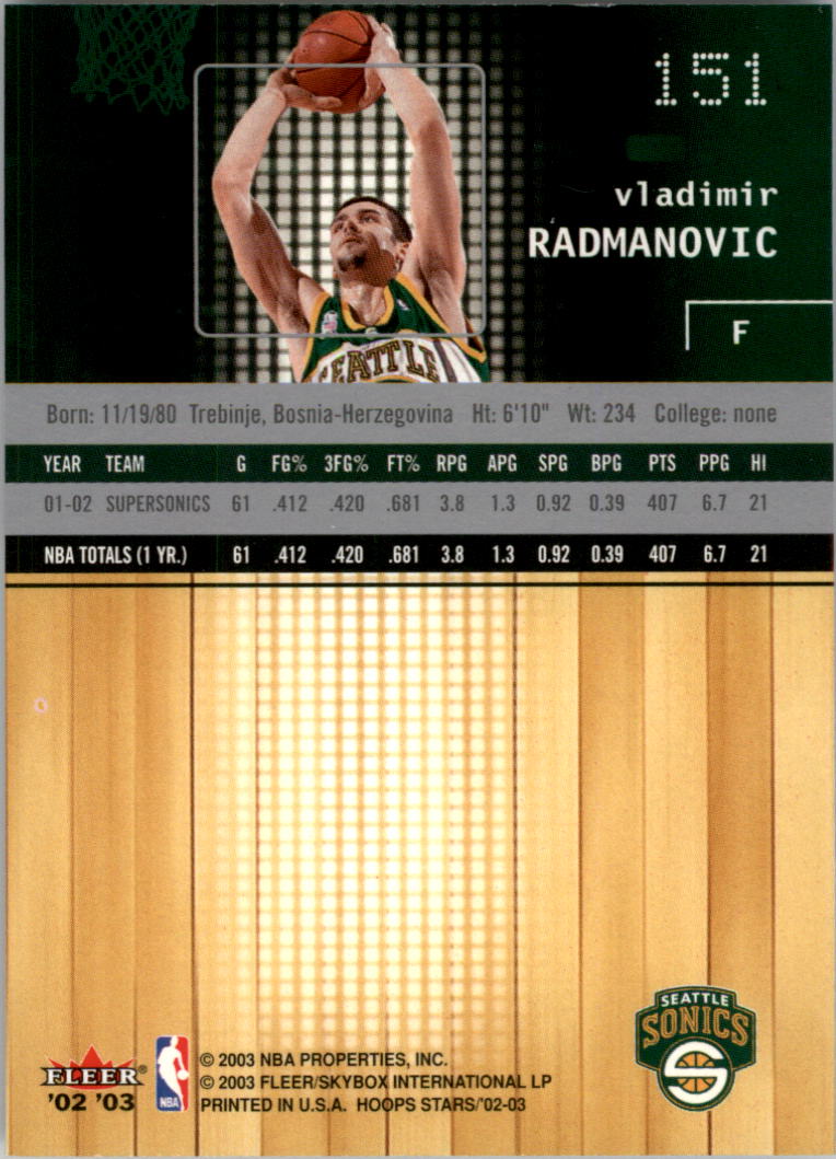 2002-03 NBA Hoops Stars - #142 David Robinson