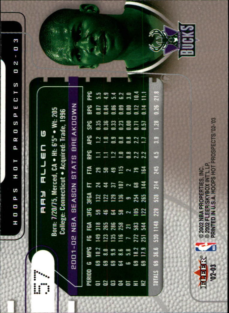 Ray Allen cards (1997-2021) Bucks Celtics Sonics Heat - Picture 151 of 349