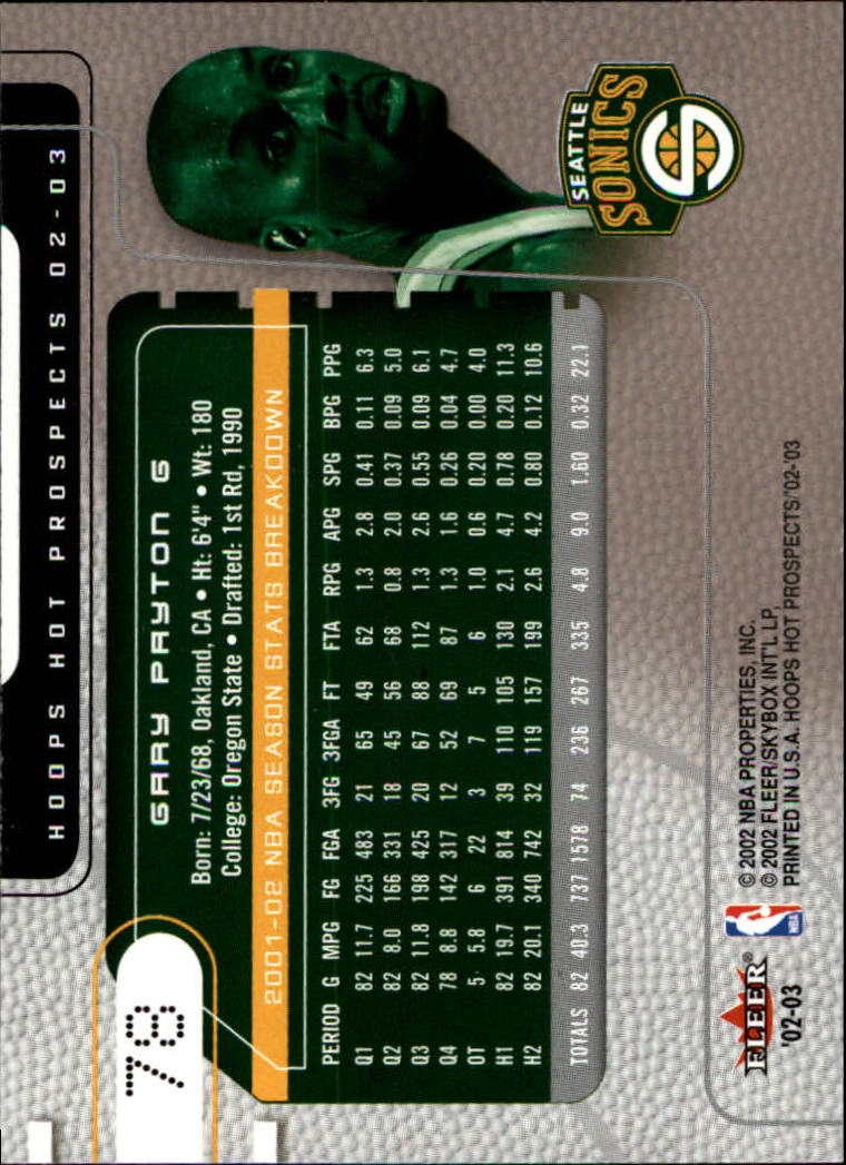 Gary Payton cards (1991-2022) Sonics Heat Lakers Bucks - You Choose - Picture 167 of 258