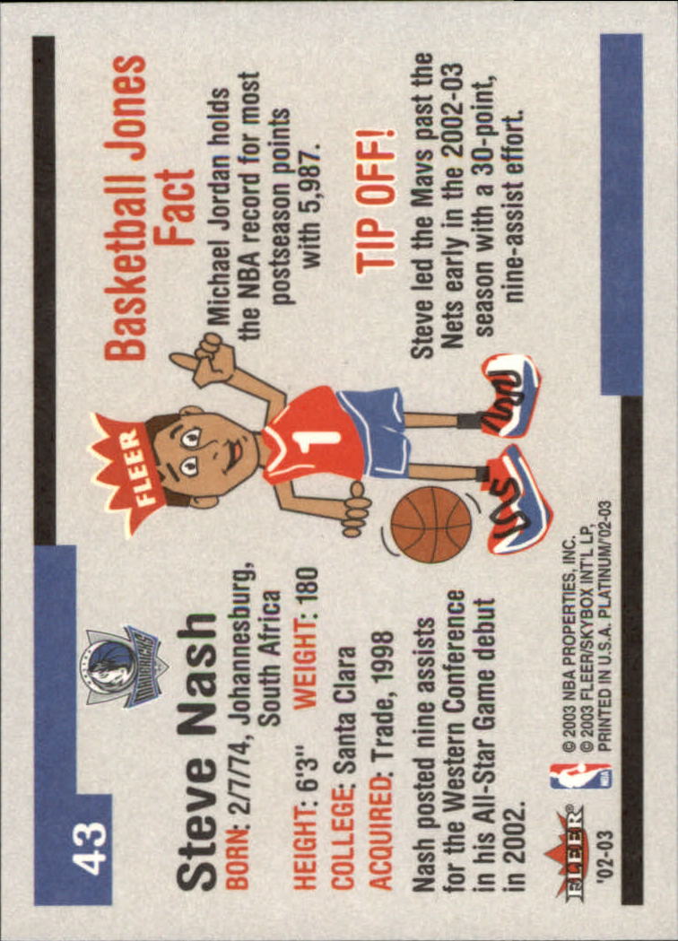 Steve Nash cards (1997-2021) Suns Mavericks Lakers - Picture 63 of 305