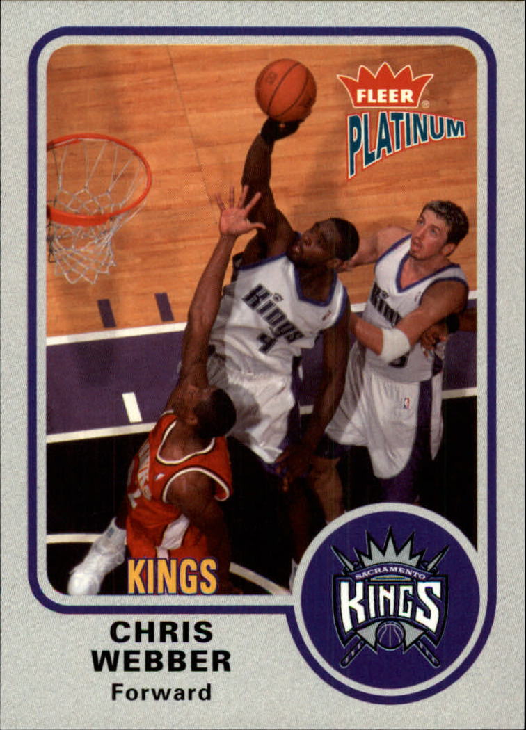 Fleer Chris Webber Basketball Sacramento Kings Sports Trading
