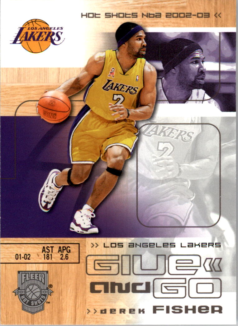 2002-03 Fleer Hot Shots #112 Derek Fisher/Kobe Bryant