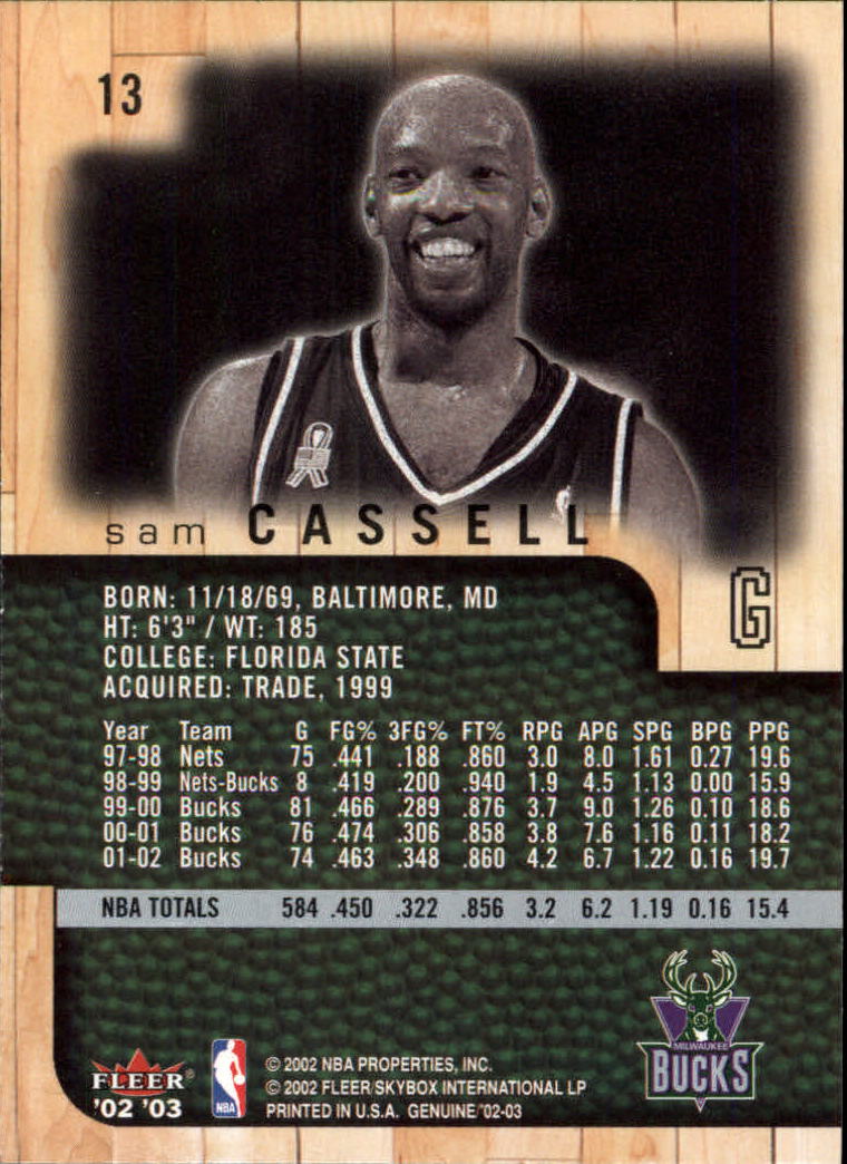 B1546- 2002-03 Fleer Genuine Bk Card #s 1-100 -You Pick- 15+ FREE US SHIP - Picture 9 of 97