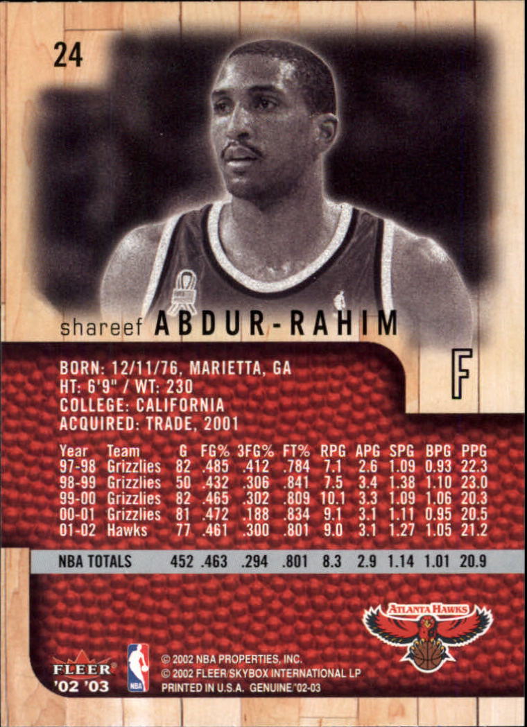 B1546- 2002-03 Fleer Genuine Bk Card #s 1-100 -You Pick- 15+ FREE US SHIP - Picture 15 of 97